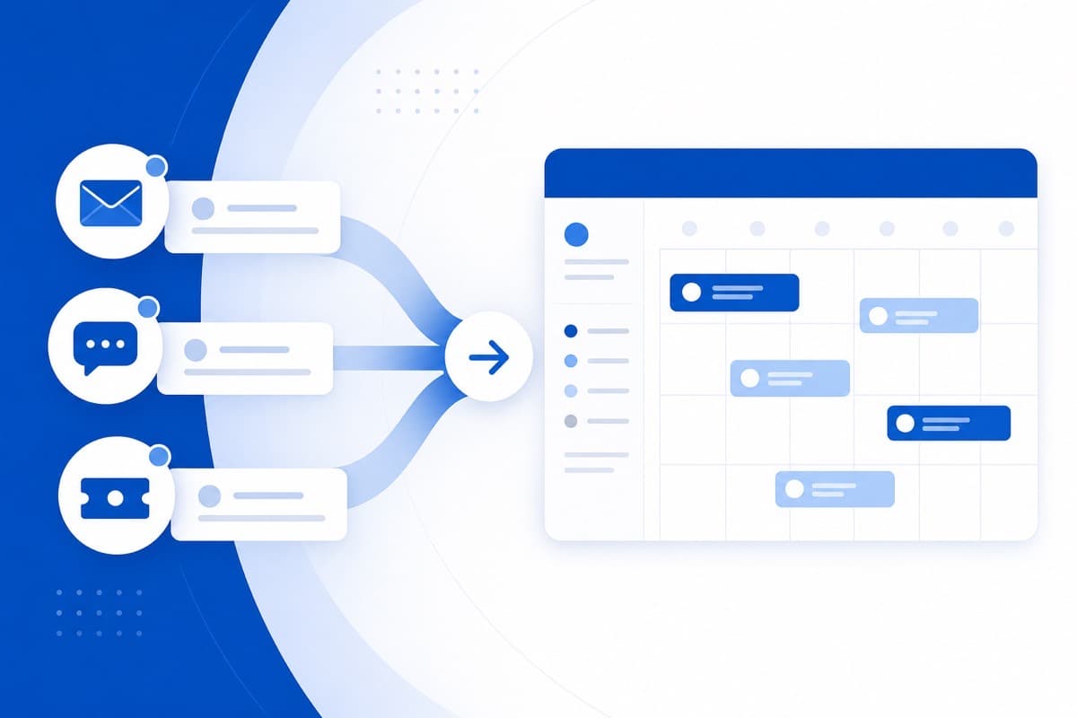 Single view for support: scheduling and ticket context for operations