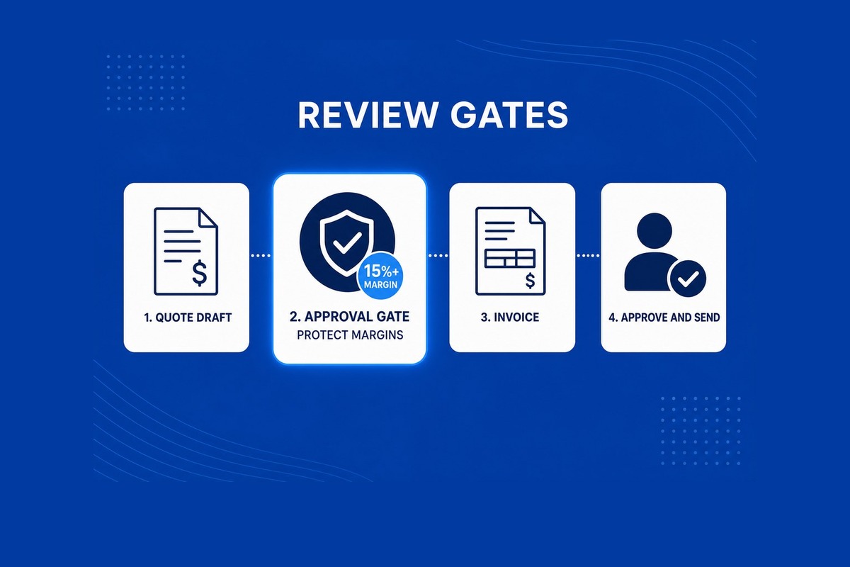 Review gates that protect SME margins